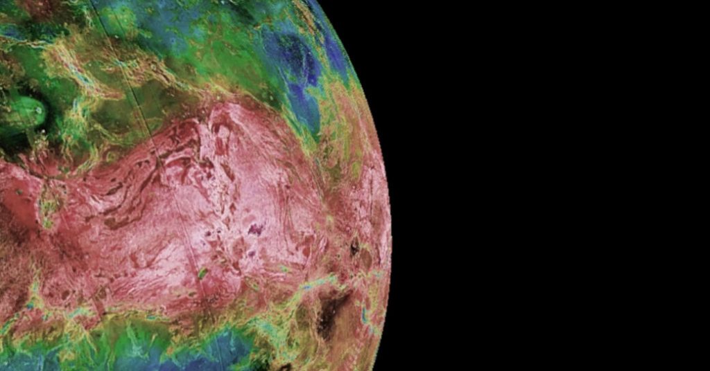 Venere mostra il suo lato caldo e nuvoloso